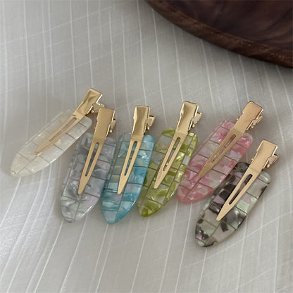 Mermaid Hair Clip |no crease Hair Snap Clip |Hair Barrette |Duckbill Hairpin 2pcs A56