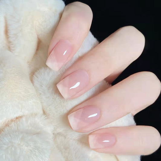 Alluring Pink| Short Squoval Manicure | Press On Nail