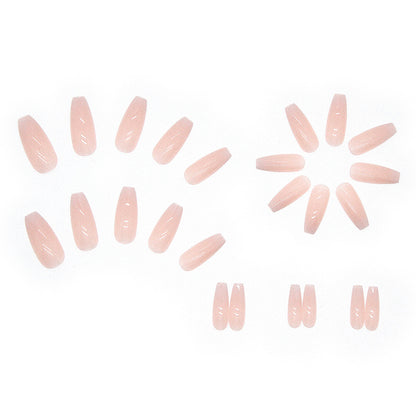 Baby Pink | Long Coffin Manicure  | Press On Nail