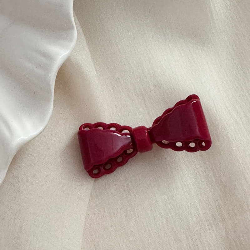 Acetate Red Hair Clip |Hair Snap Clip |Hair Barrette |Duckbill Hairpin 2pcs A128