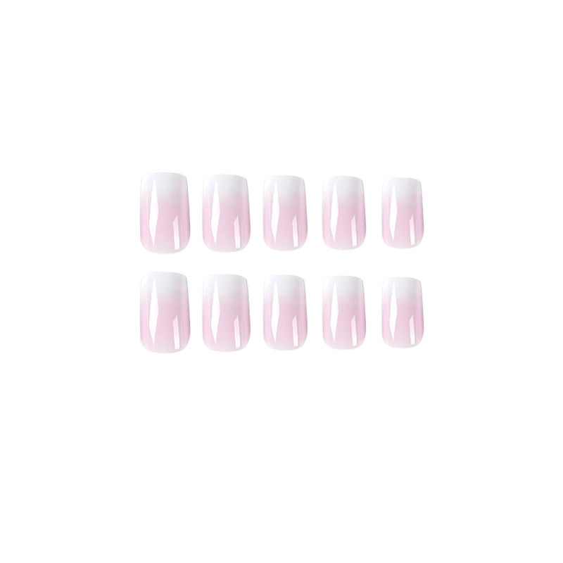 Blush Frost  | Short Squoval Manicure | Press On Nails N349