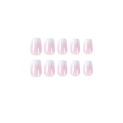 Blush Frost  | Short Squoval Manicure | Press On Nails N349