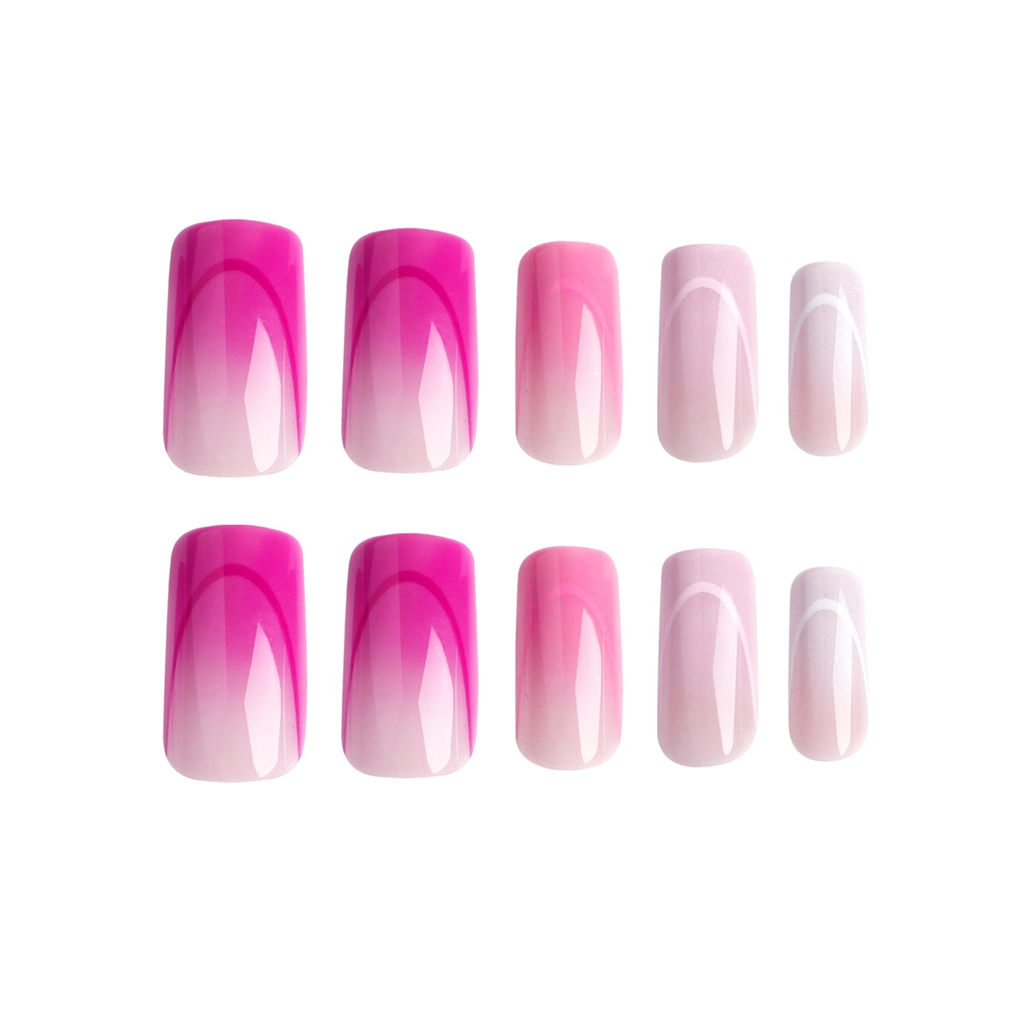 Rosy Pink| Medium Squoval Manicure | Press On Nails N566