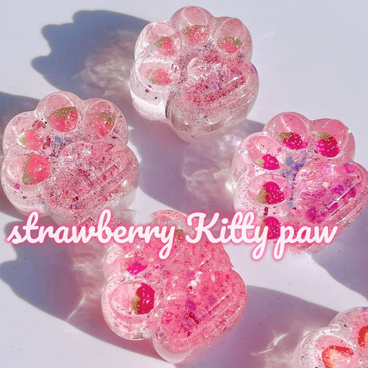 Strawberry Kitty Paw| Slow Rising Soft Squishy|Squeeze Stress Toy S61