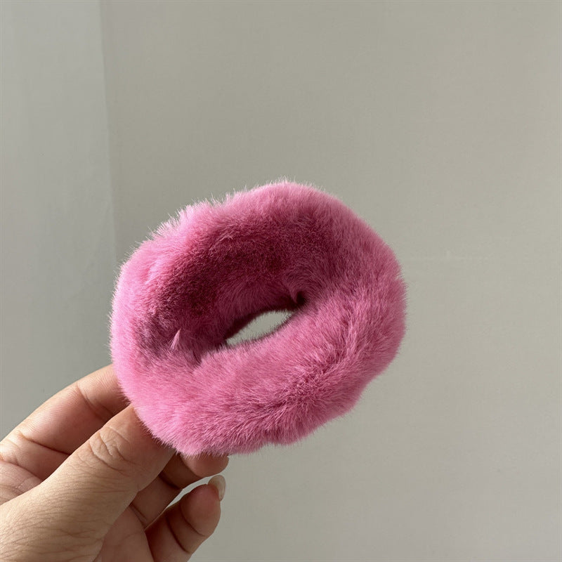 Pink Plush Hair Clip | Hair Claw |Hair Barrette |Duckbill Hairpin A61