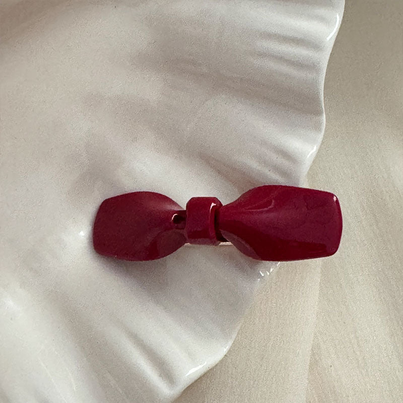 Acetate Red Hair Clip |Hair Snap Clip |Hair Barrette |Duckbill Hairpin 2pcs A128