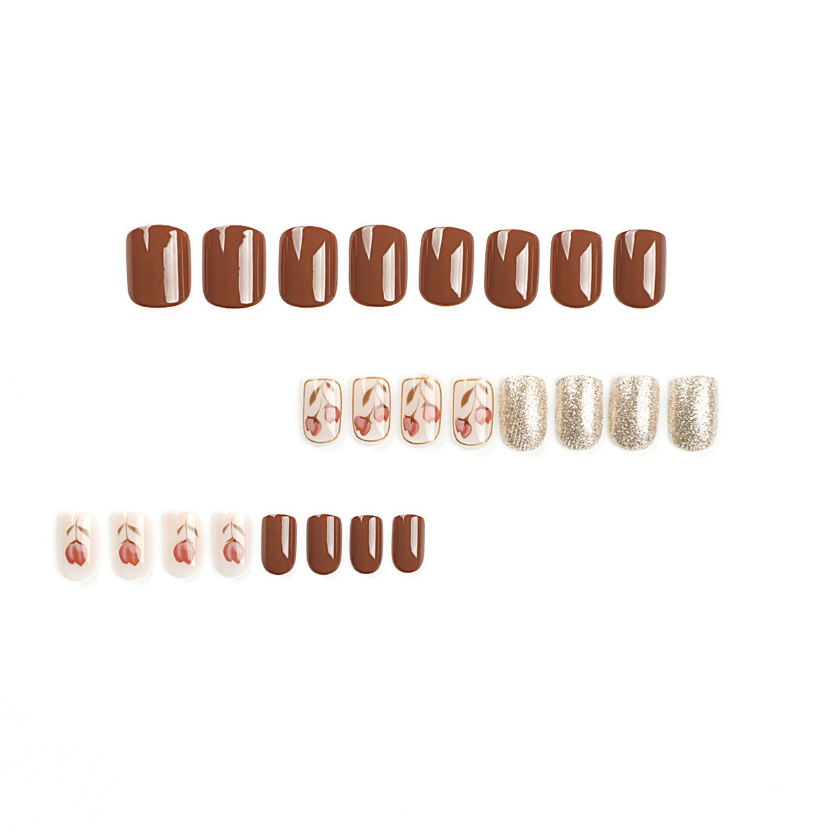 Rose Luxe | Short Squoval Manicure | Press On Nails N743