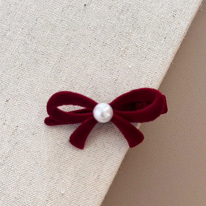 Bowknot Pearl Hair Clip |Hair Claw |Hair Barrette |Duckbill Hairpin A78