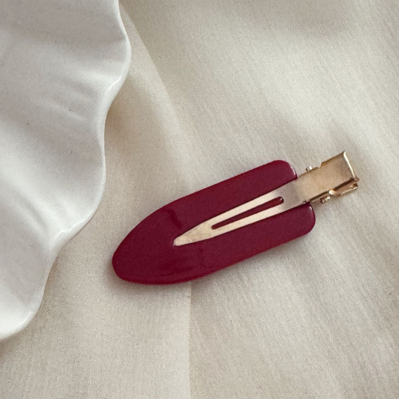 Acetate Red Hair Clip |Hair Snap Clip |Hair Barrette |Duckbill Hairpin 2pcs A128