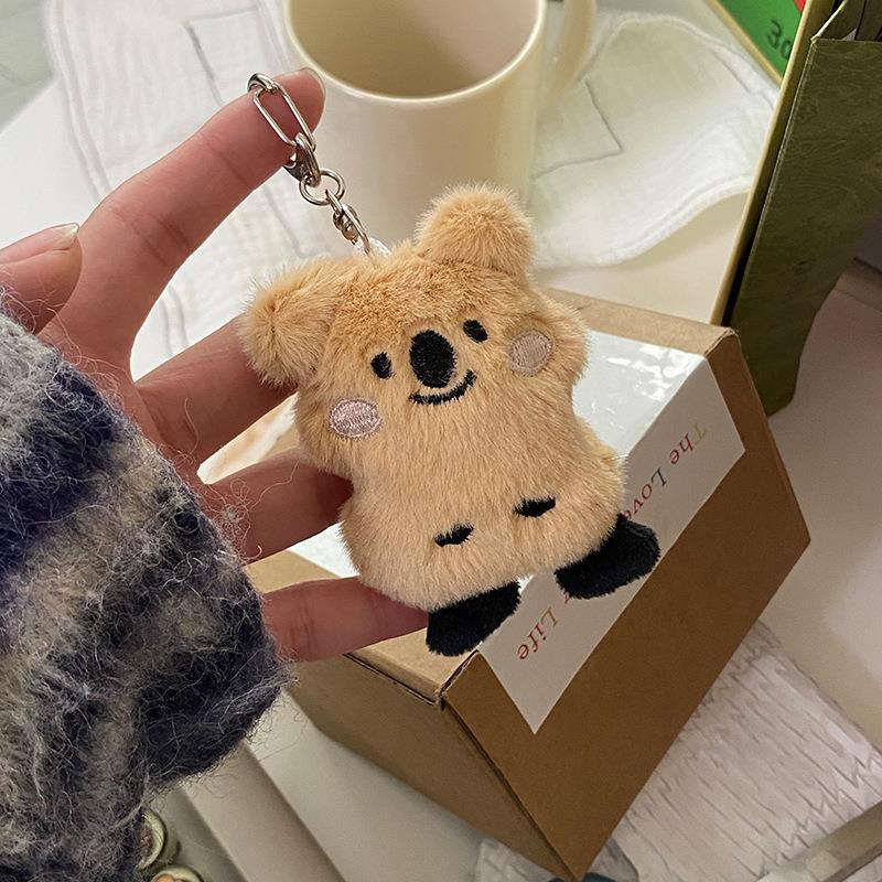 Cartoon Puppy Koala Butter Design Bag KeyChain |Pendant Plush Schoolbag Hanging Decoration Gift K24