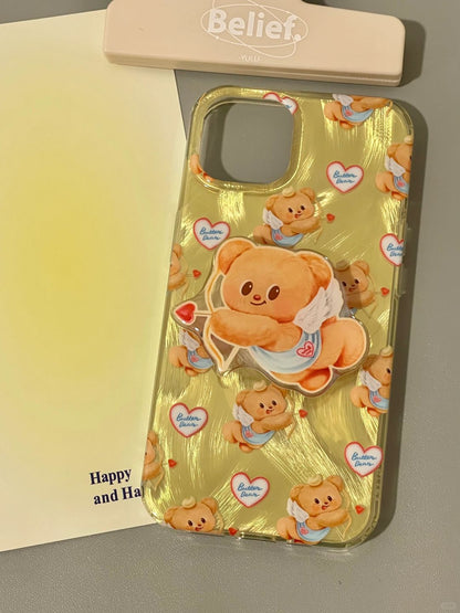 Cupid Butter Bear iPhone Case Whit Grip L4