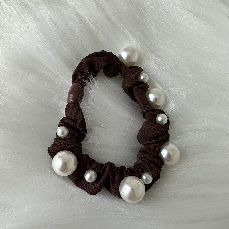 Pearl Elegance Hair Tie|Hair Band |Hair Barrette|Hair Scrunchie 2pcs HT16