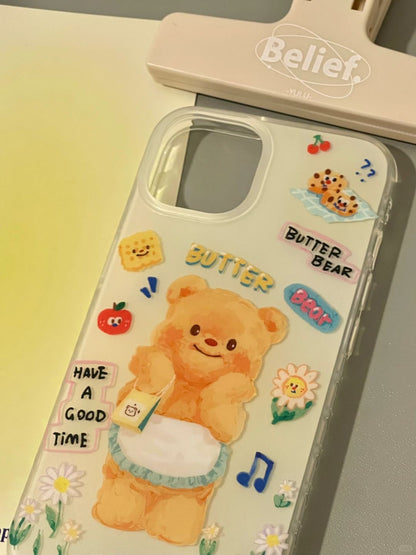 Shy Butter Bear iPhone Case L3