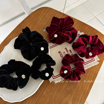 Velvet Hair Tie|Hair Band |Ponytail Holders Barrette|Hair Scrunchie HT20