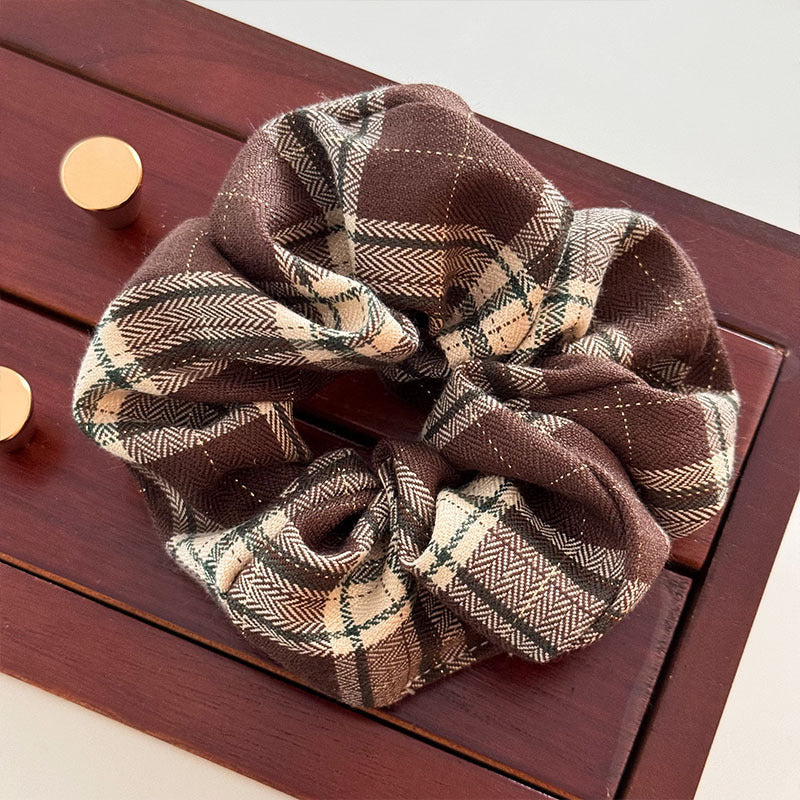 Plaid Lace Hair Tie|Hair Band |Ponytail Holders Barrette|Hair Scrunchie HT42