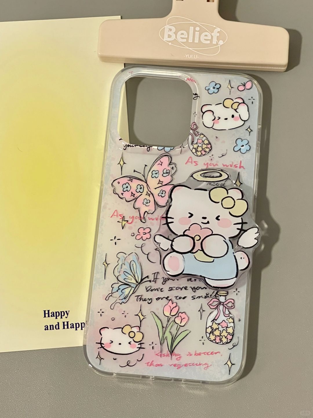 Lovely Hello Kitty iPhone Case with Grip L16