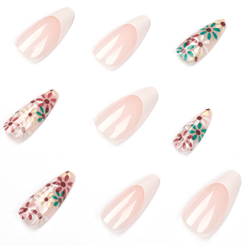 Vivid Bloom | Medium Almond Manicure | Press On Nails N731