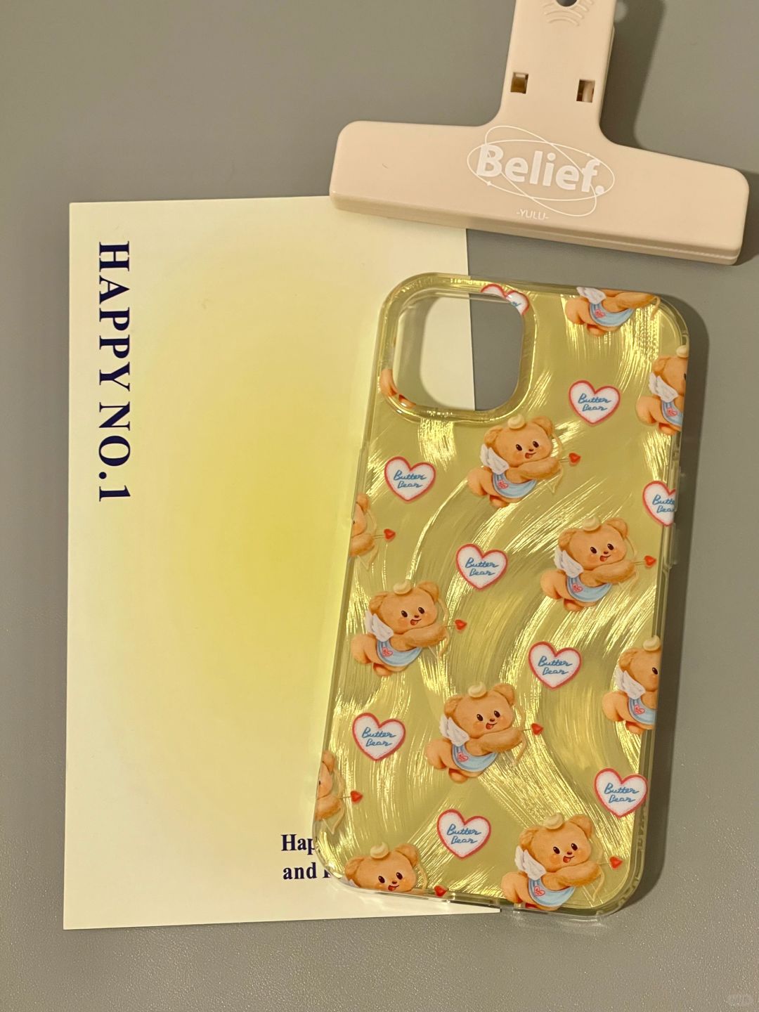 Cupid Butter Bear iPhone Case Whit Grip L4